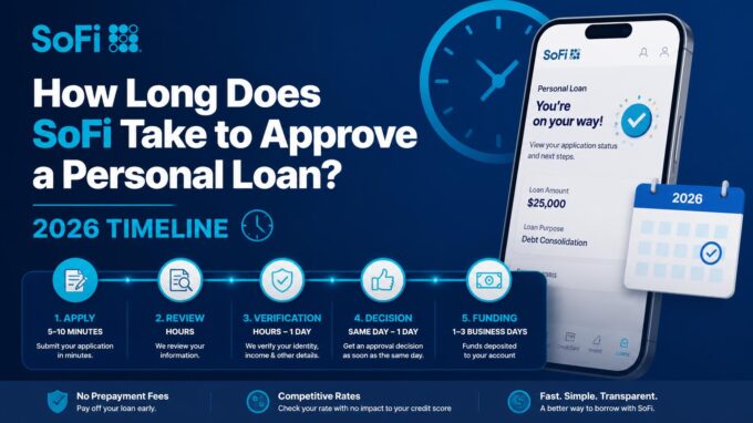 How Long Does SoFi Take to Approve a Personal Loan? 2026 Timeline how long does sofi take to approve a personal loan 2026 timeline
